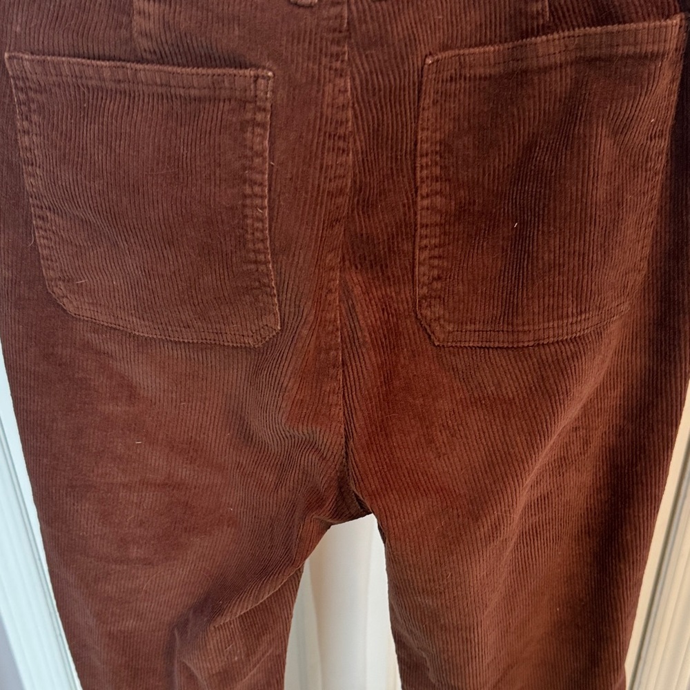 J. Crew Women's Corduroy Flare Pants in Deep Brown Size 28 - Picture 9 of 10